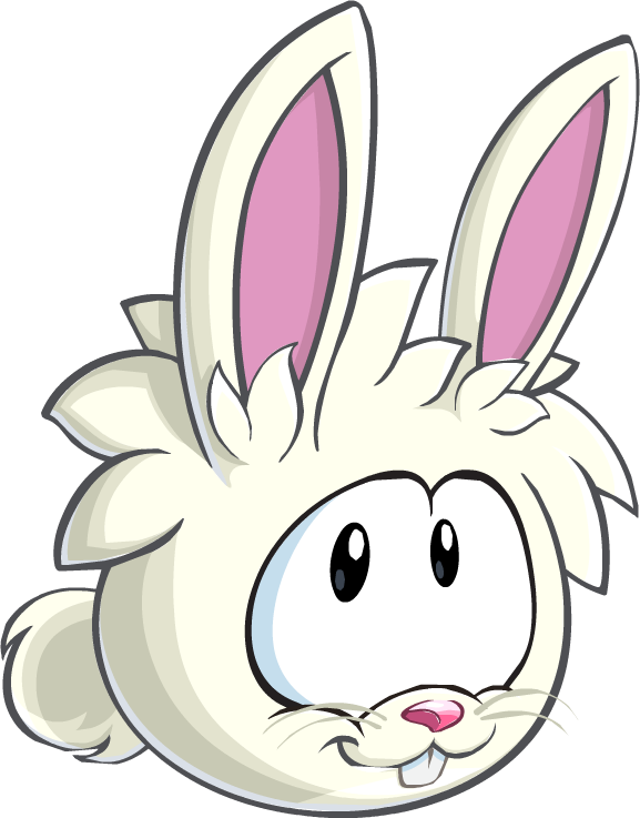 Club Penguin White Puffle - Club Penguin Rabbit Puffle (577x737)