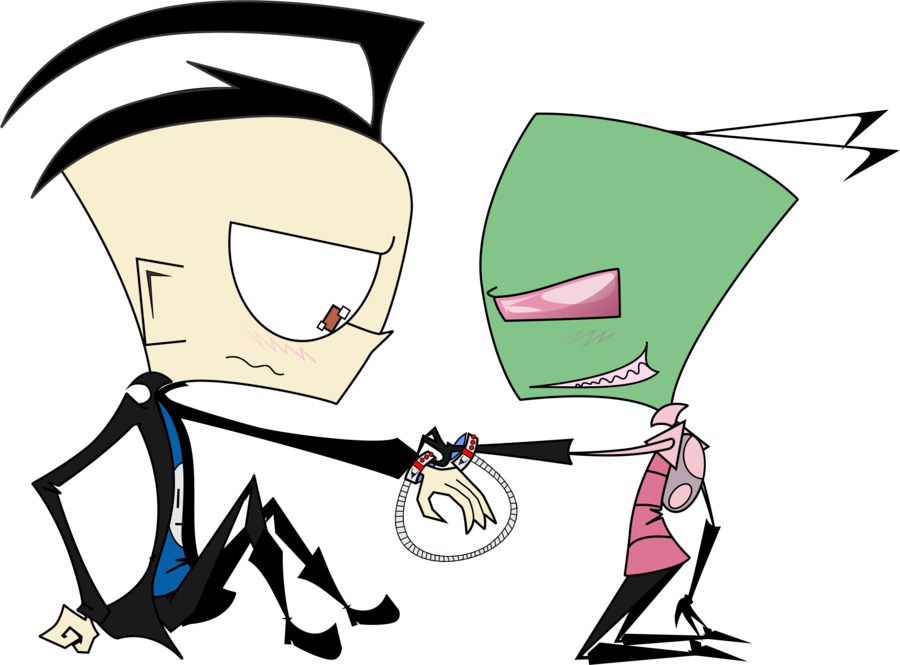 Invader Zim Comics Download - Uke Zim X Dib (900x665)