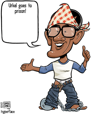 Commander In Briefs - Cartoon (388x467)