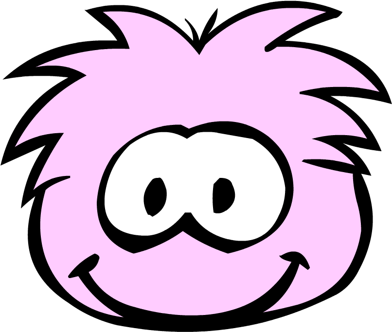 Old Puffle Style Vs - Club Penguin Pink Puffle (854x720)