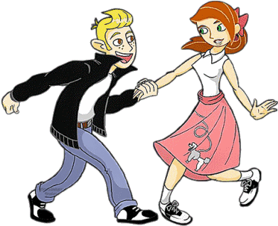Cartoon Couples Dancing Gif (400x324)