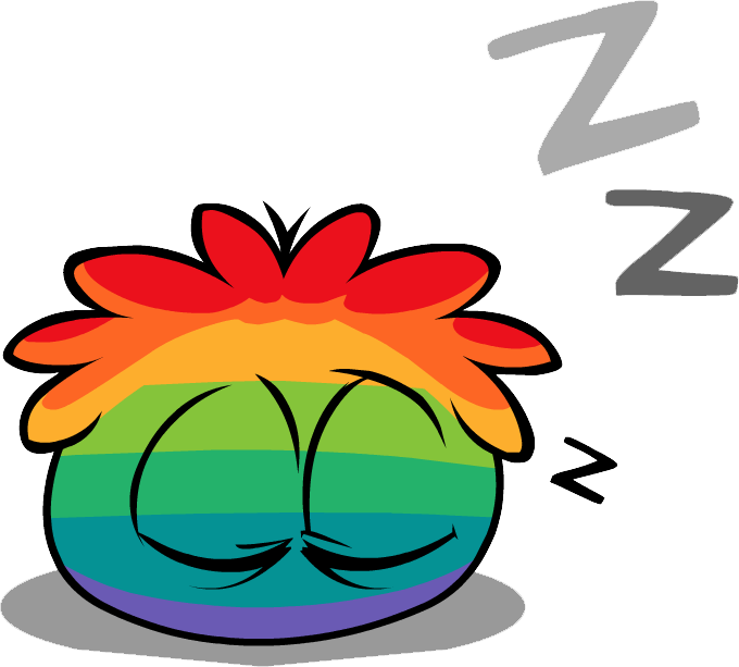 How To Get The Rainbow Puffle On Club Penguin - Club Penguin Puffle (680x613)