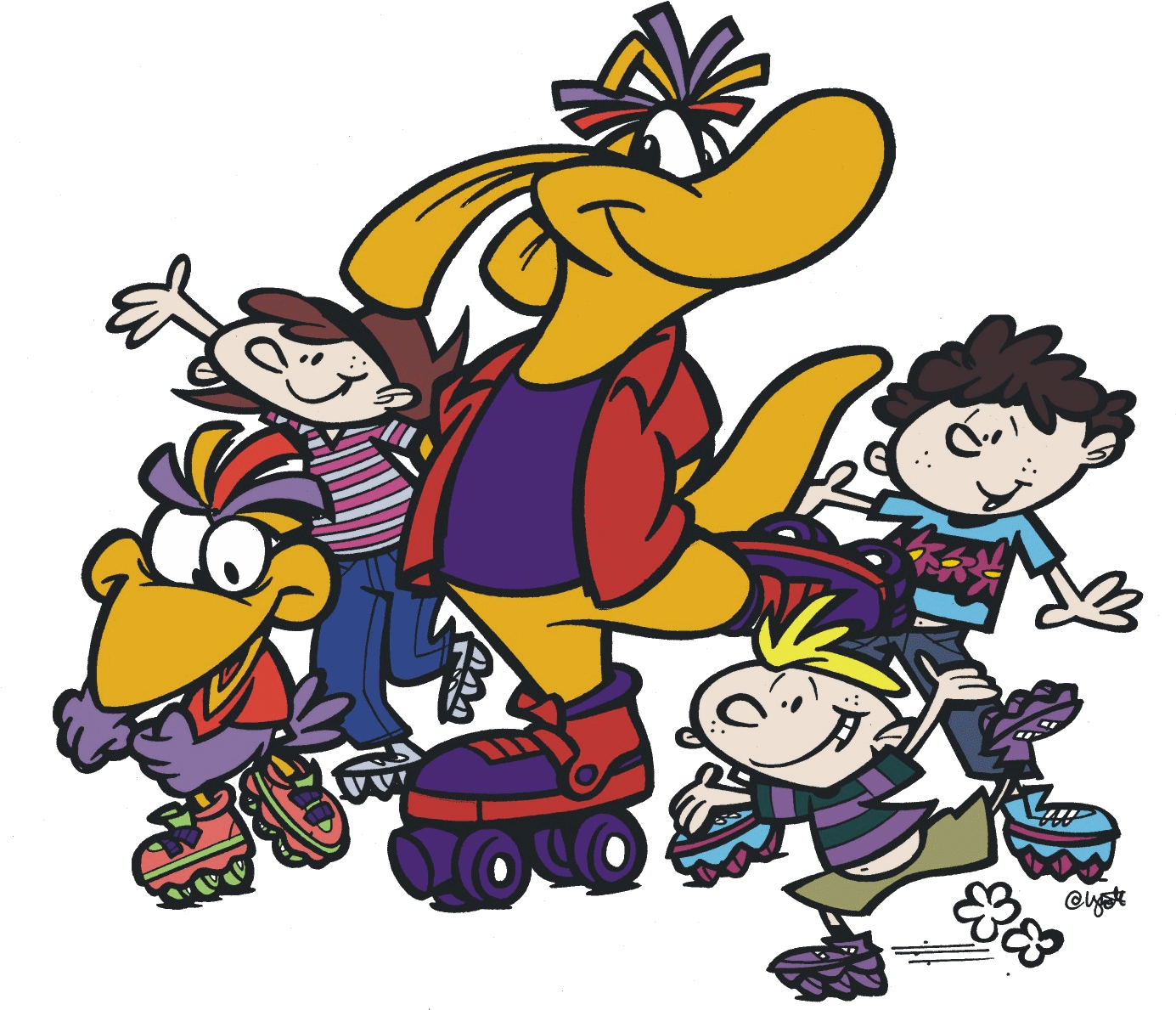 Roller Roo Clipart - Roller Skating (1412x1234)