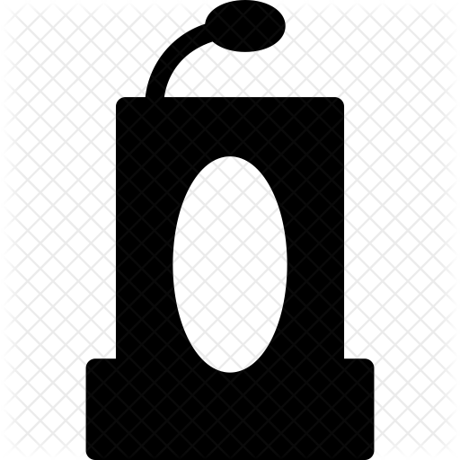 Podium Icon - Speech Stand Png (512x512)