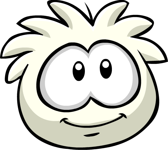 Blanco Club Penguin Alexis - White Puffles (584x523)
