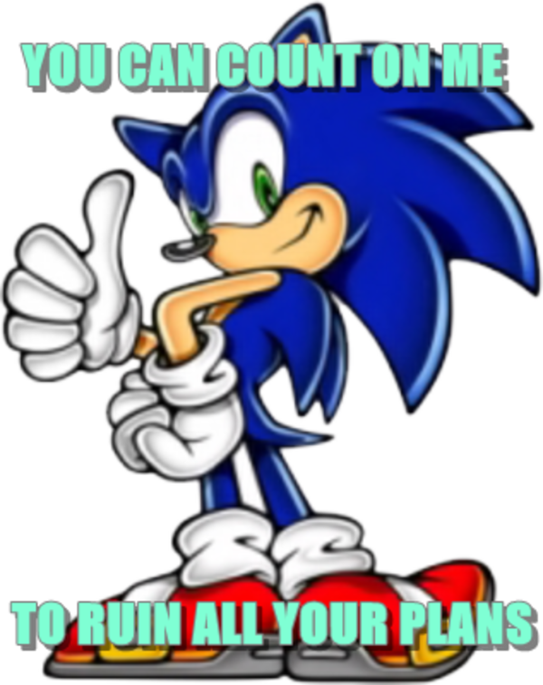 Rage Comics Sonic The Hedgehog Download - Sonic The Hedgehog Thumbs Up (600x757)