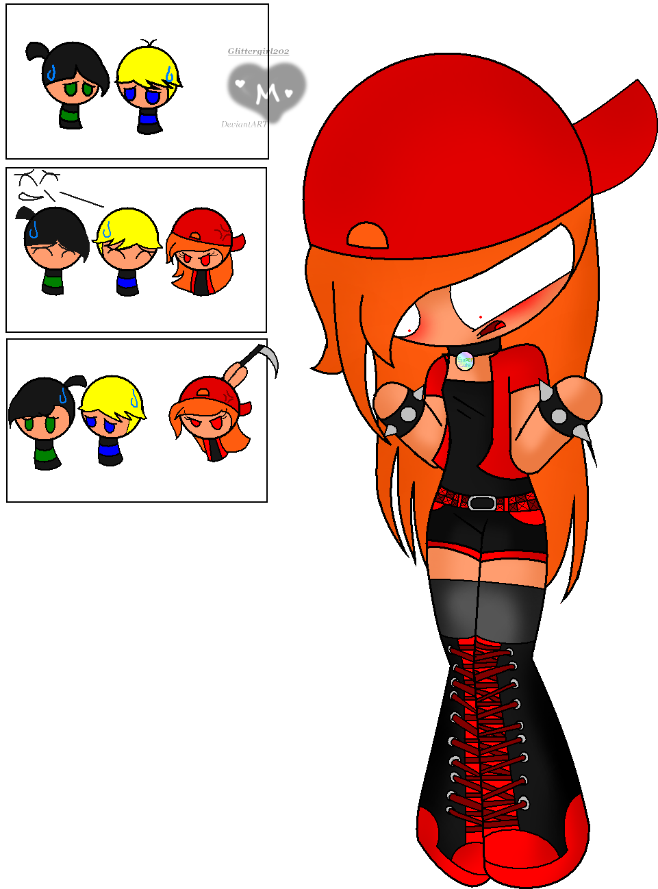 Brick Is A Chick By Glittergirl202 Brick Is A Chick - Rrb Brick X Butch (981x1312)
