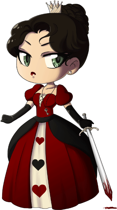 Picture - Queen Of Hearts Chibi (600x729)