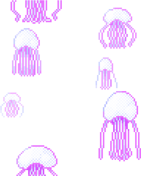 Pisces Clipart Transparent Tumblr - Transparent Jellyfish Gif (500x600)
