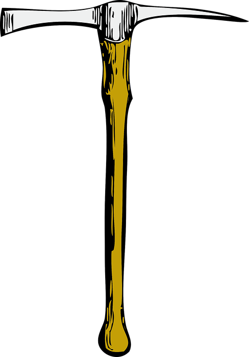 Free Vector Graphic - Pickaxe Clipart (502x720)