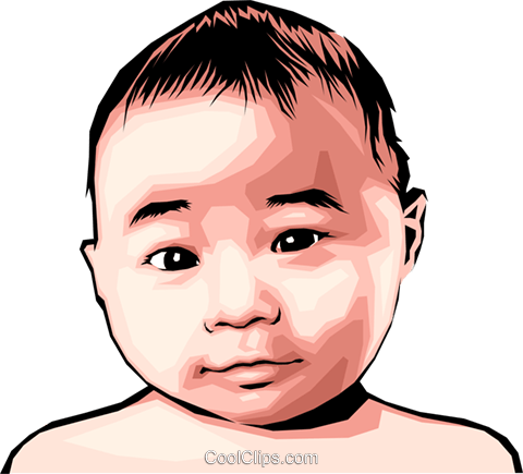Japanese Baby - Clip Art (480x435)