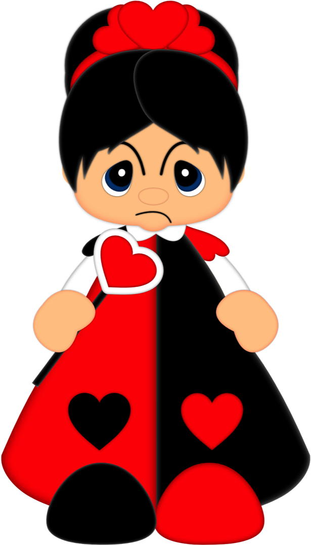 Queen Of Hearts From Scrap Factory - Cutting (682x1198)