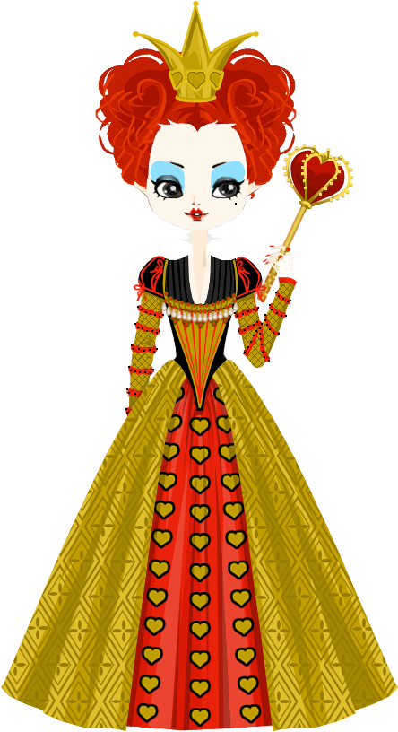 Iracebeth, The Red Queen Of Hearts By Marasop - Queen Of Hearts Chibi (464x835)