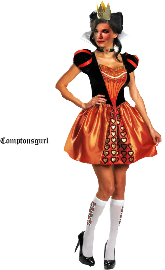 Sexy Queen Of Hearts Png By Childoftheflower - Red Queen Alice In Wonderland Costume (724x1103)