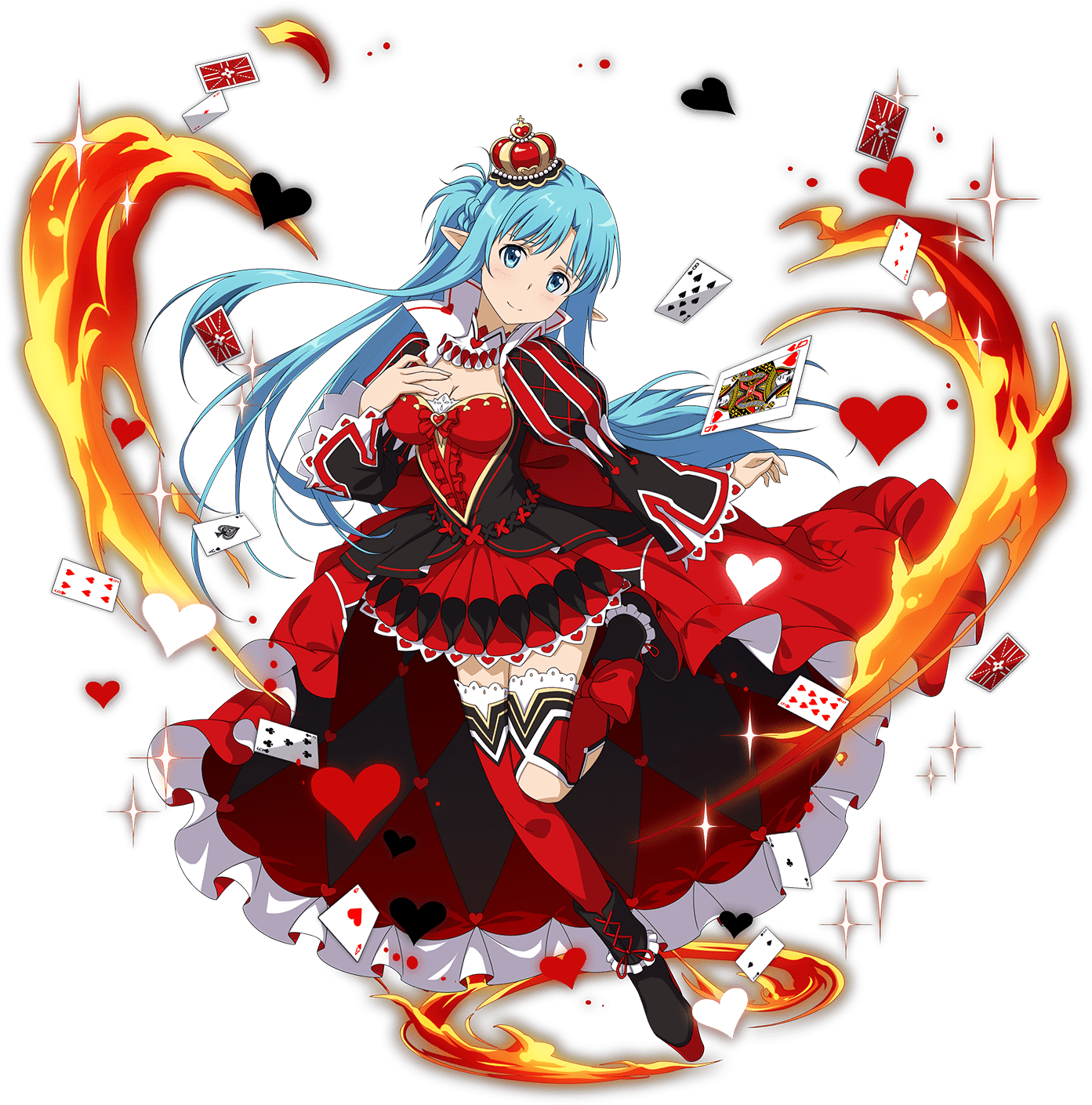 [the Queen Of Hearts] Asuna - Sword Art Online Memory Defrag Asuna (1500x1500)