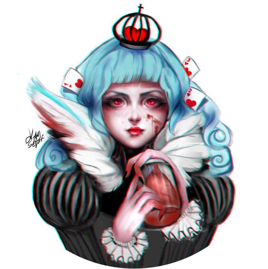 Queen Of Hearts By Kittysophie - Illustration (930x860)