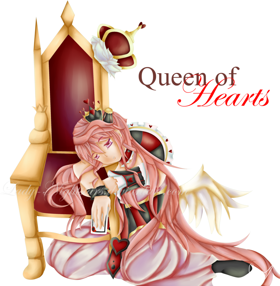 Queen Of Hearts - Cartoon (1024x931)