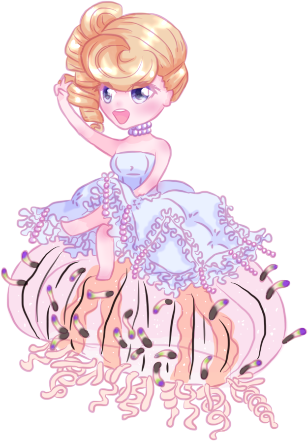 Princess Jellyfish By Phify - Dress Princess Jellyfish Anime (833x960)