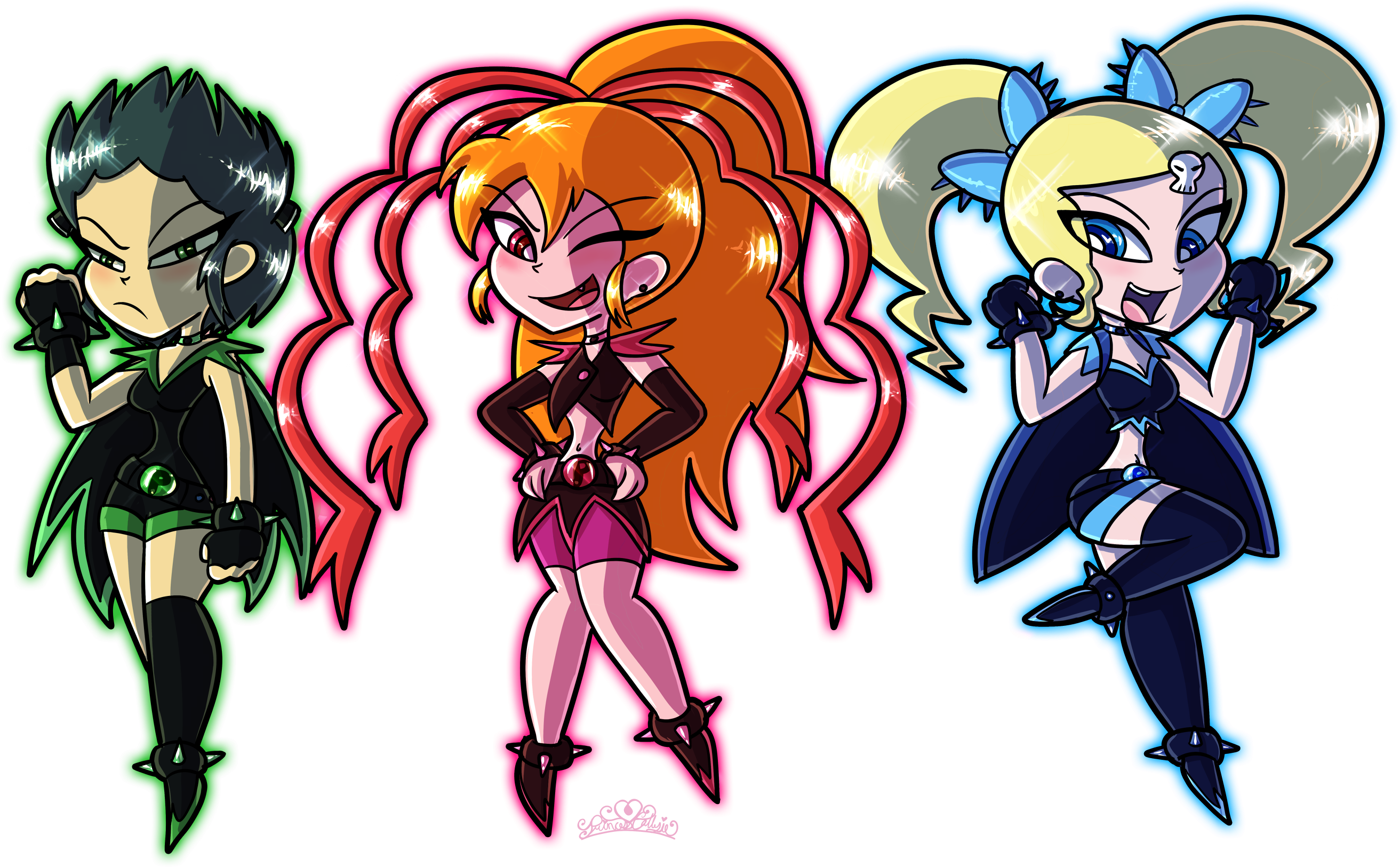 Dish Showdown By Enthriex On Deviantart - Powerpunk Girls Z (2737x1733)