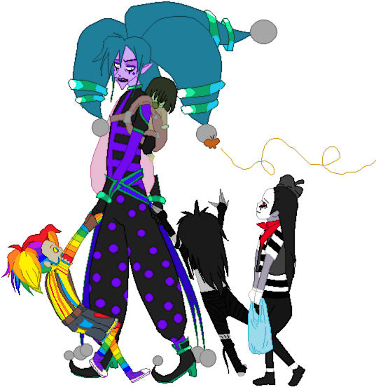 Babysitting The Young Pastas By Grimacejester - Illustration (550x565)