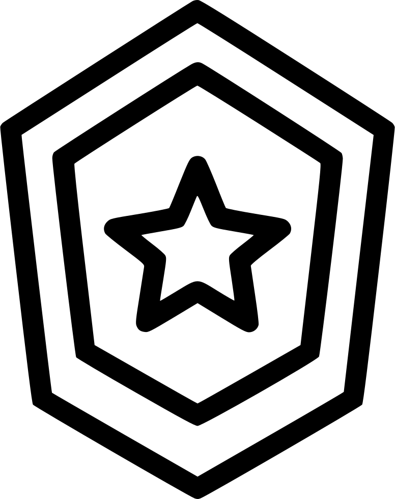 Shield Badge Star Reward Award Honor Achievement Comments - Sheriff Shield (776x980)