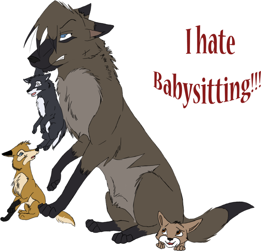 I Hate Babysitting By Ashuna87 - Cartoon (900x815)