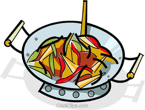 Frying Clipart - Stir Fry Clip Art (926x700)