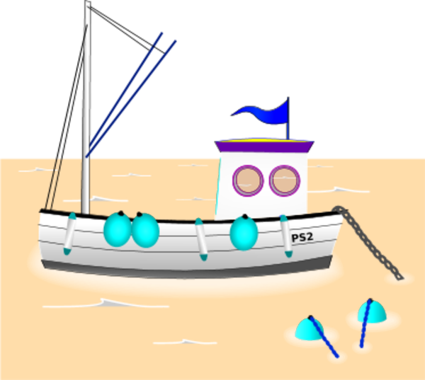 Course Clipart Intervention - Fishing Vessel (600x537)