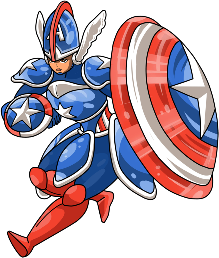 Stars And Stripes By Naikora-sama - Cartoon (822x971)