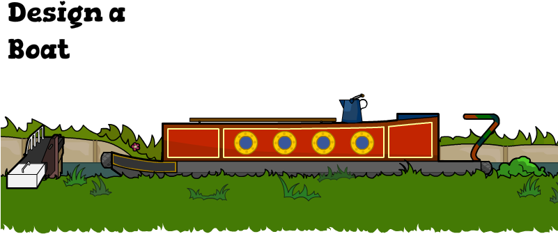 Canal Clipart Canal Boat - Cartoon (800x400)
