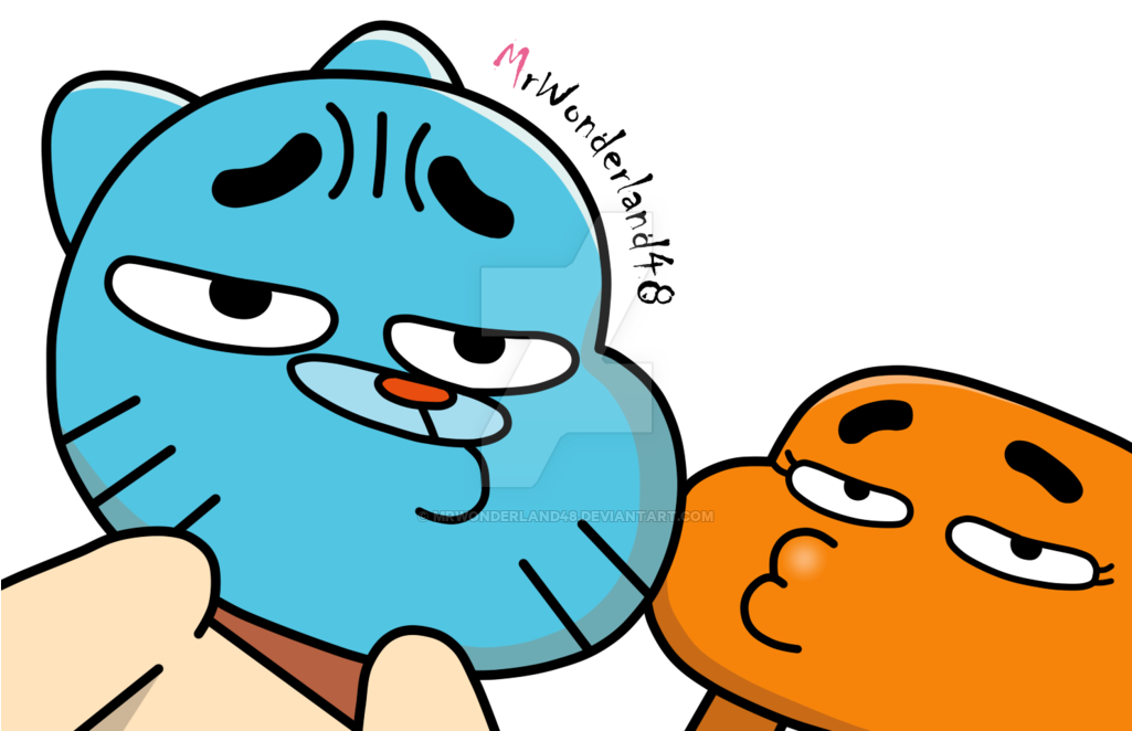 Gumball Watterson Diaper Download - Darwin Watterson Y Gumball Watterson (1024x690)