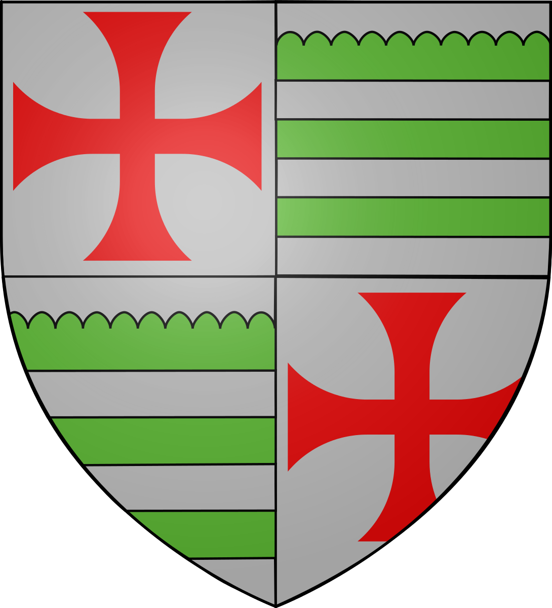 Amand Was The Grand Master Of The Knights Templar, - De Sable Coat Of Arms (1090x1199)