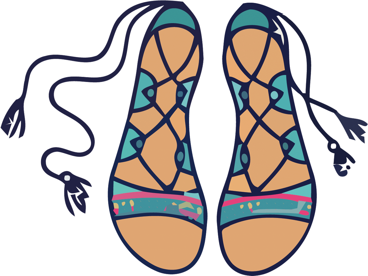 Flip Flops Stock Illustration Clip Art - Sandals Vector Png (1200x1200)