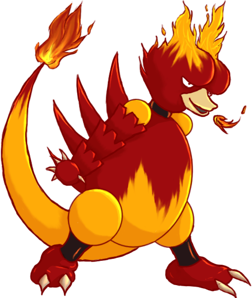 Pokemon Magmar - Cartoon (600x600)