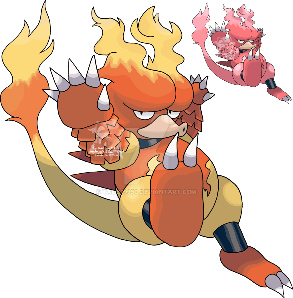 Magmar By Tails19950 - Magmar Pokemon Png (1024x1042)