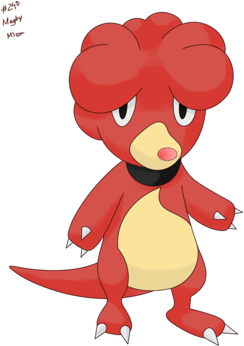 240 Magby By Pokemon-countdown - Cartoon (600x766)