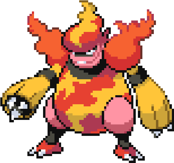 Magmortar - Pokemon Magmortar Pixel (600x600)