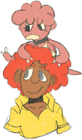 Elite Four Flint Magby Pokemon Eye Sear Helloemptyset - Cartoon (322x485)