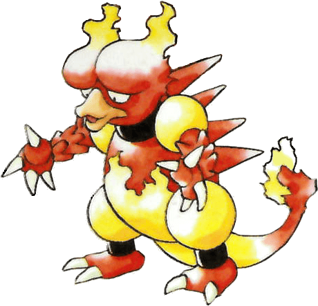 #magmar From The Official Artwork Set For #pokemon - Game Boy (467x447)
