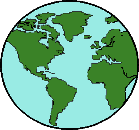 Earth Clip Art Earth Clip Art - Animated Map Of The World (473x440)