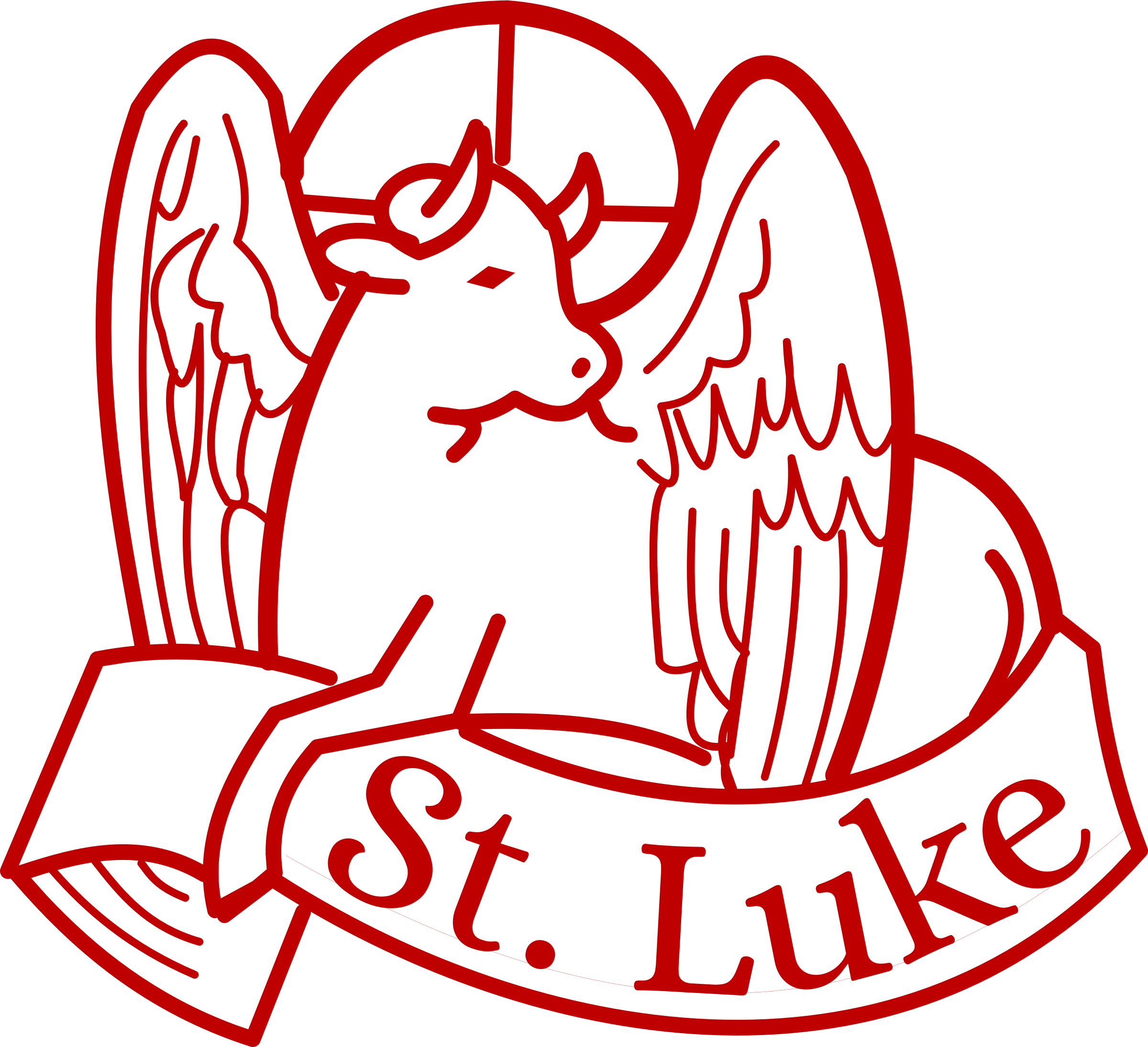 Luke - Gospel Of Luke Symbol (2400x2189)