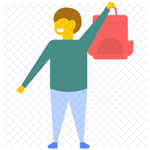 Back To School Icon - Student (512x512)