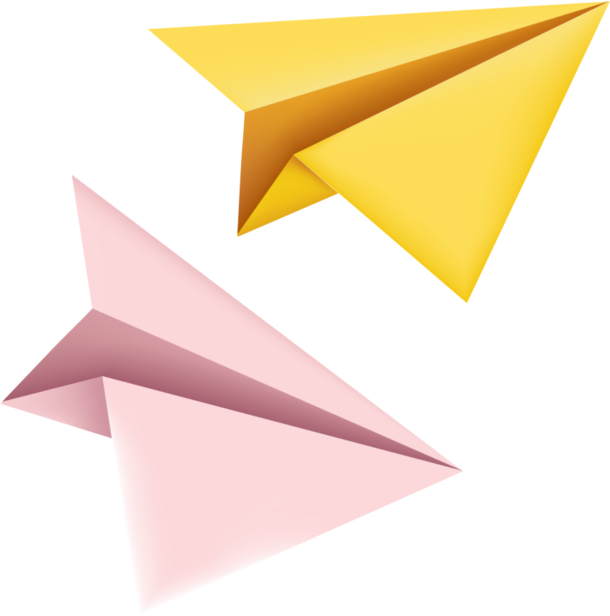 Free Png Yellow Paper Plane Png Images Transparent - Origami Airplane Png (1000x1000)