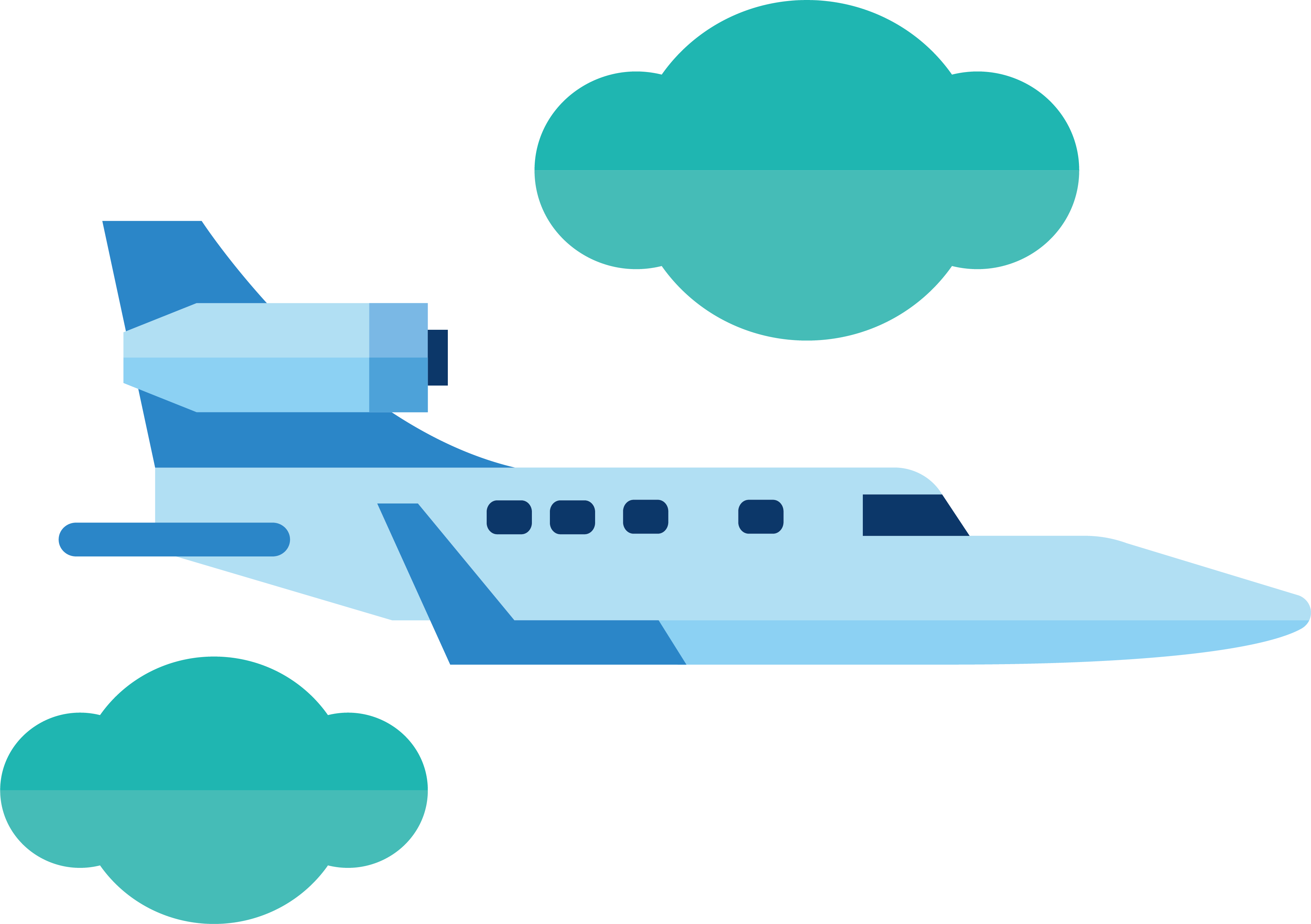 Airplane Aircraft Clip Art - Airplane (3712x2617)