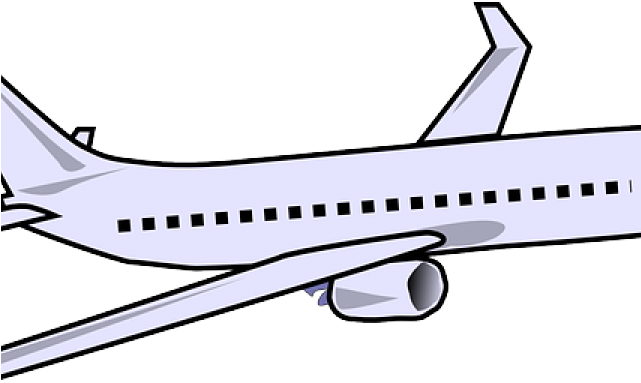 Airplanes Clipart - Passenger Jet Airplane Shower Curtain (640x480)