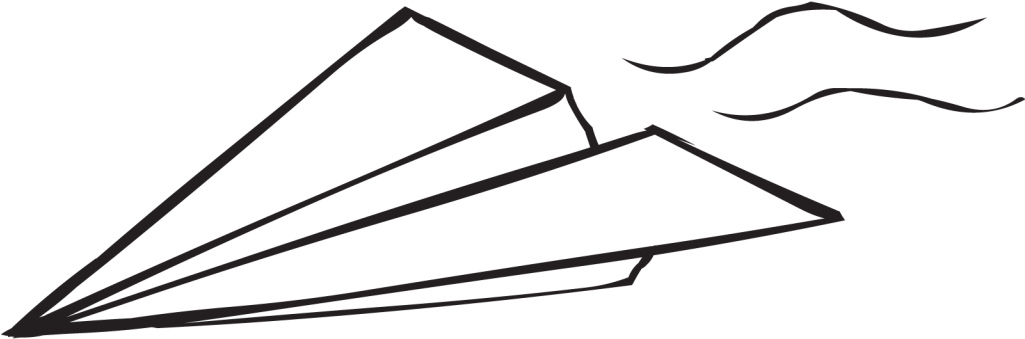 White Paper Plane Png Image - Airplane (1024x768)