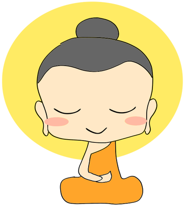 Little Buddha Girl Vector - Buddha Clipart (500x500)