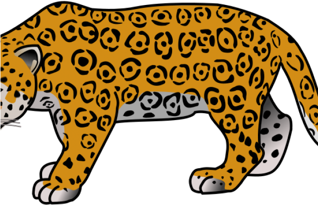 Jaguar Clipart Leopard Footprint - Cartoon Jaguar (640x480)