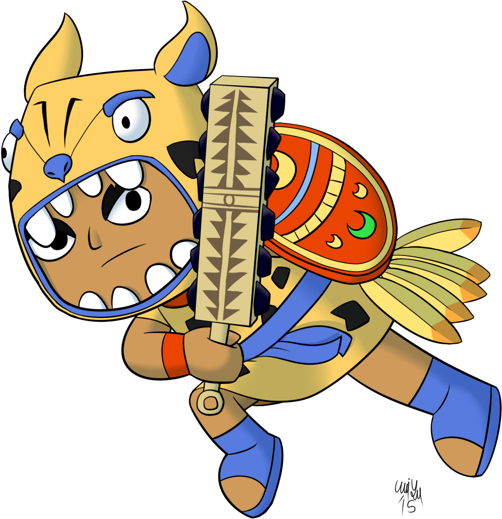 The Aztec Jaguar By Katonator On Deviantart - Zuma The Jaguar Warrior (1005x1044)