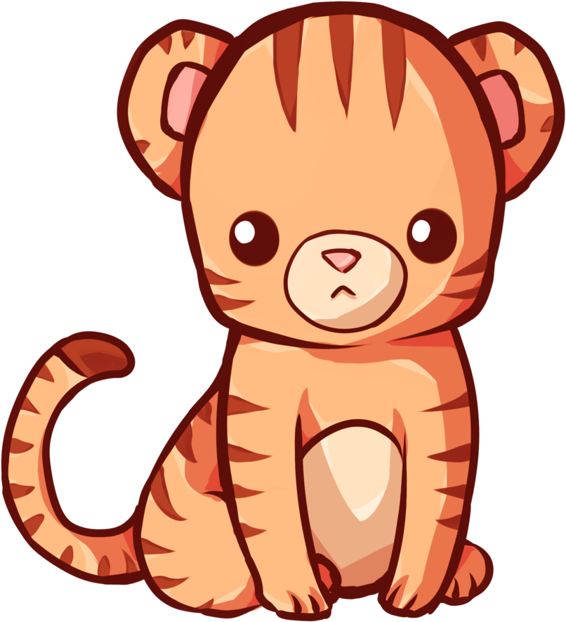 Jaguar Clipart Tiget - Kawaii Tiger (1024x1024)